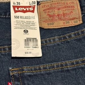 Levi's 550 Relaxed Fit Blue Jeans